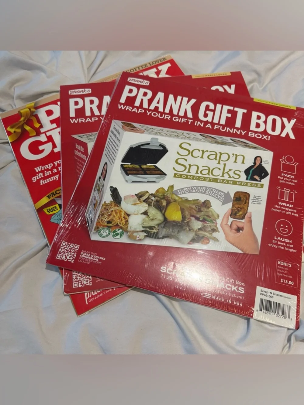 🏠 Lot 3 kitchen home bridal prank-o gift boxes NIP prank gag funny party